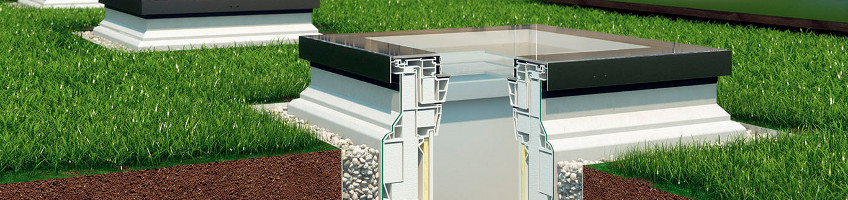 XRD installation base - designed for the type C and type F flat roof windows specifications - FAKRO